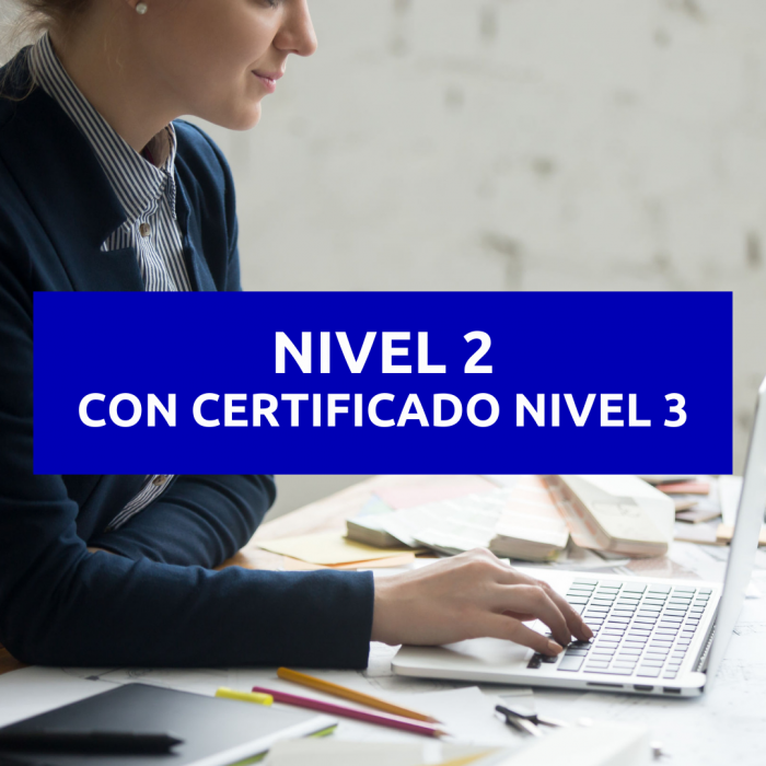 CURSO FORMATIVO NIVEL 2 CON CERTIFICADO NIVEL 3   E-LEARNING